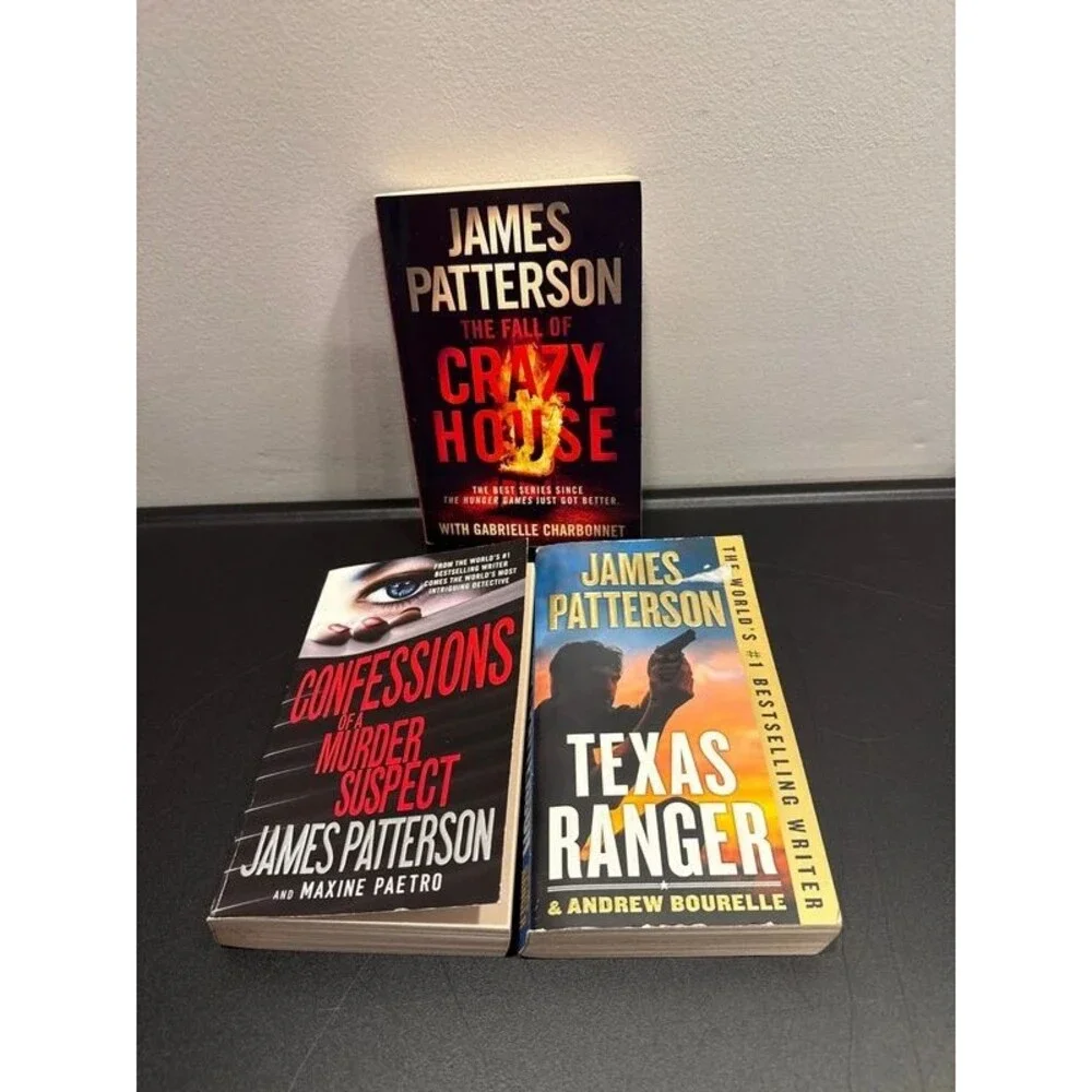3 James Patterson paperback books